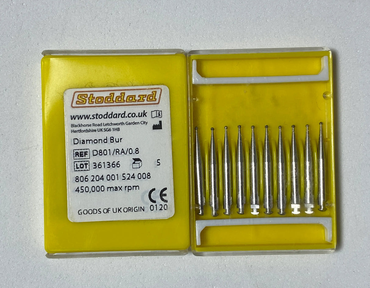 Stoddard Low Speed Diamond Round Stone size 0.8 - 1 pc