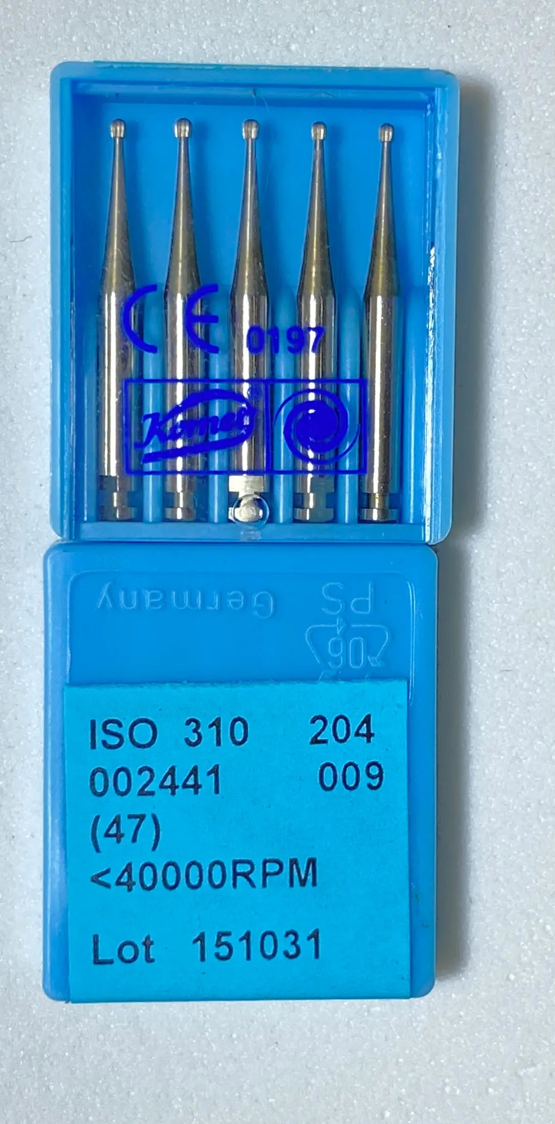 Komet Low Speed Carbide Round Bur  – Long Shank  1 pc