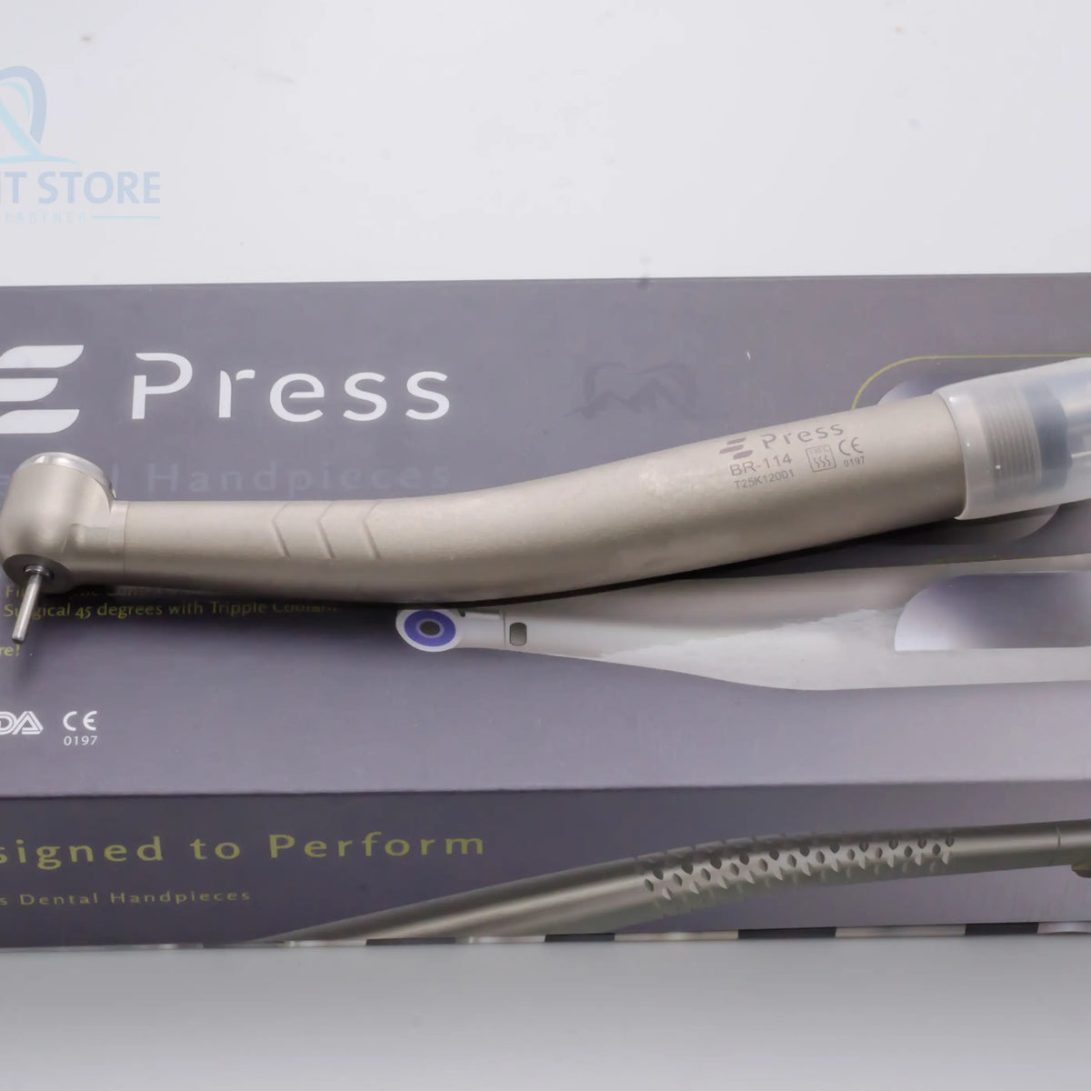 E-press Push button high speed - high torque Pure Titanium Handpiece ...