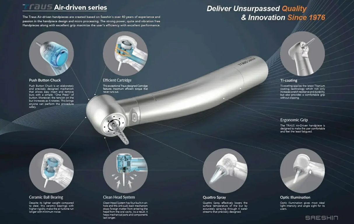 Saeshin Traus CAB10LN Optic High Speed Handpiece