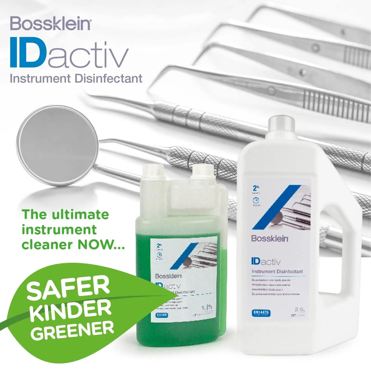 Bossklein IDactiv Instrument Disinfectant and Cleaner
