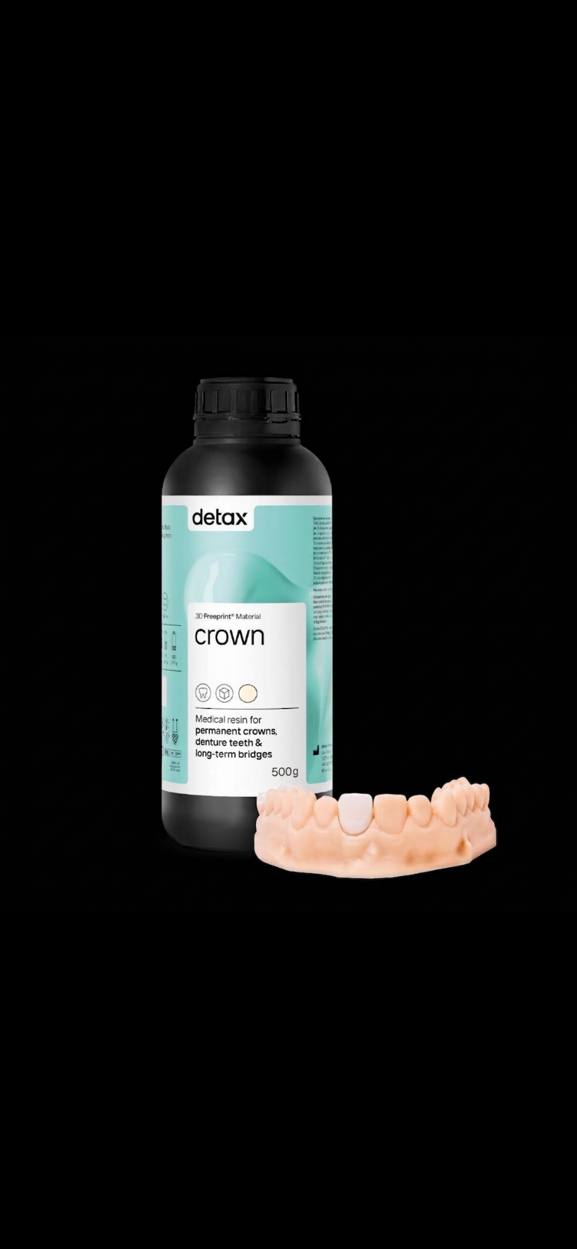 Detax Resin 3D printer  Crown permanent 500g