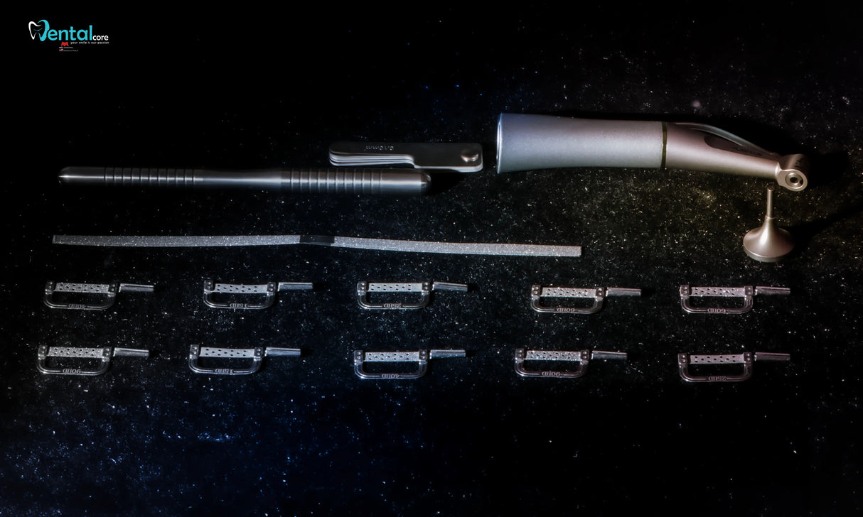 Matt Ortho Stripping kit  contra angle LOW SPEED Handpiece 4:1 kit