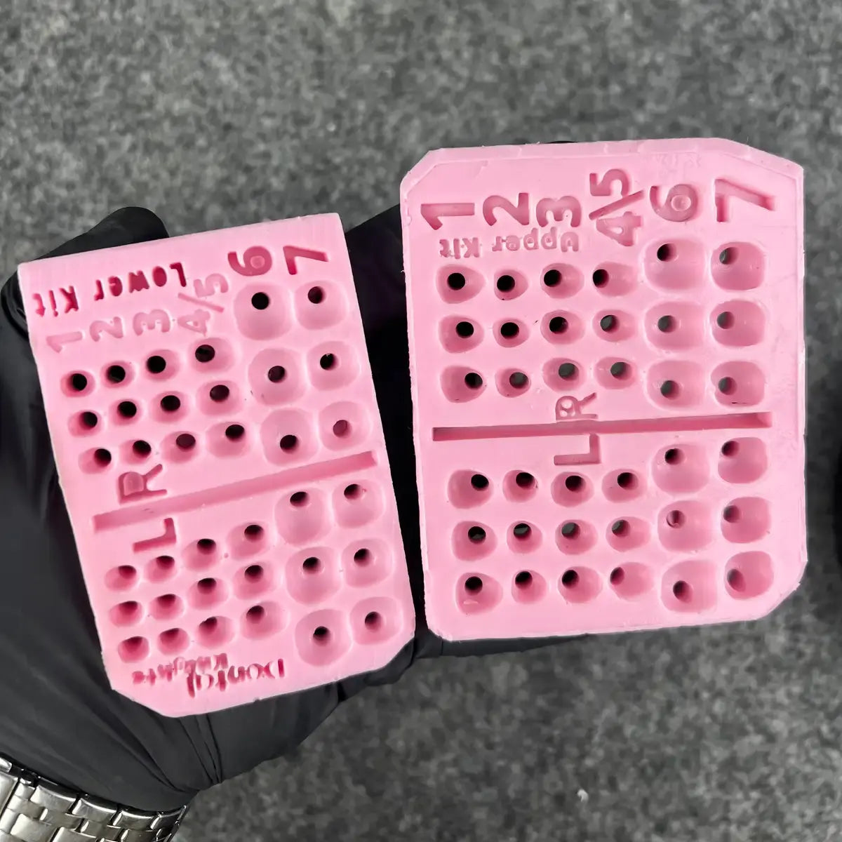 Silicone index for custom healing abutment