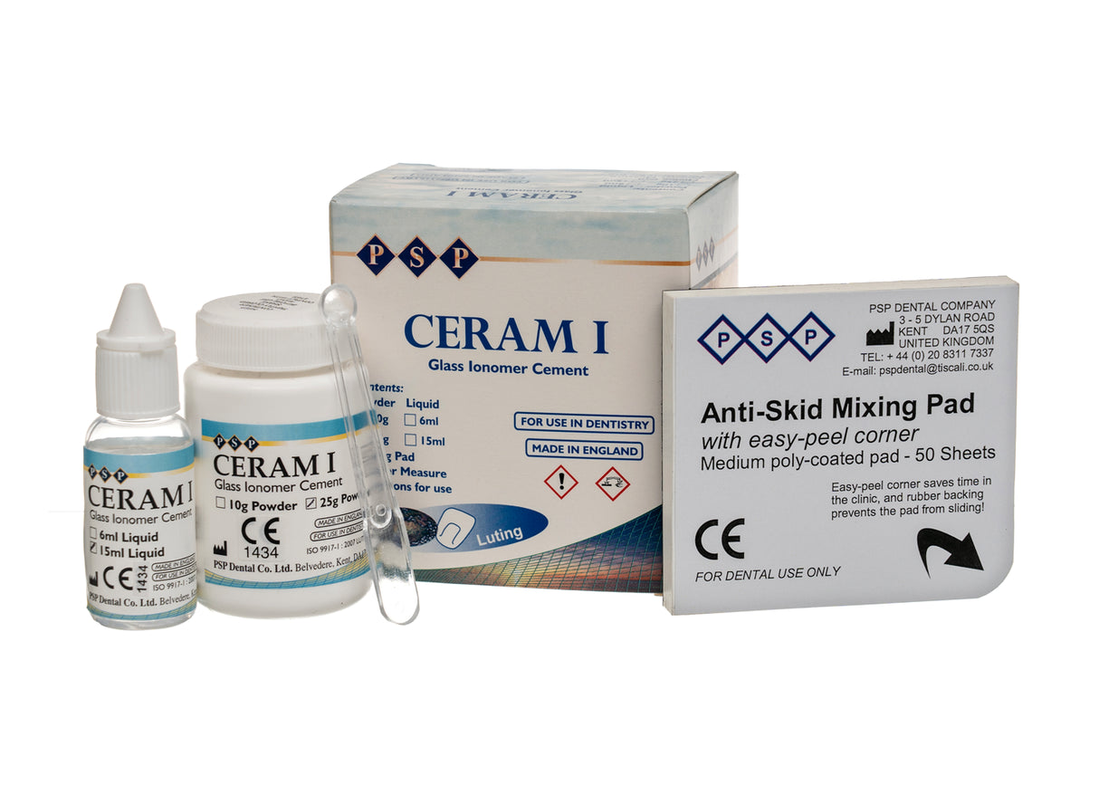 PSP ceram I glass ionomer cement 10g powder + 6ml Liquid
