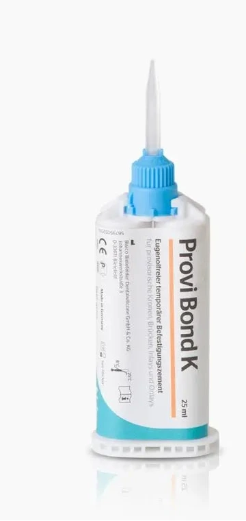 Bisico Provi Bond K Eugenol-free, temporary attachment cement