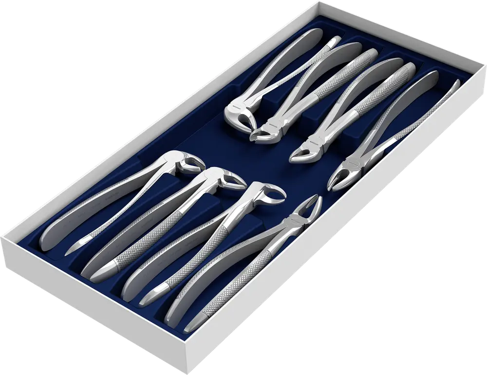 ASA Extraction forceps set of 8 pieces