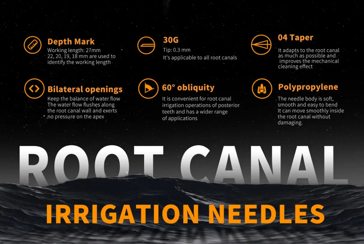 Rogin root canal irrigation needles flexible 20 pcs