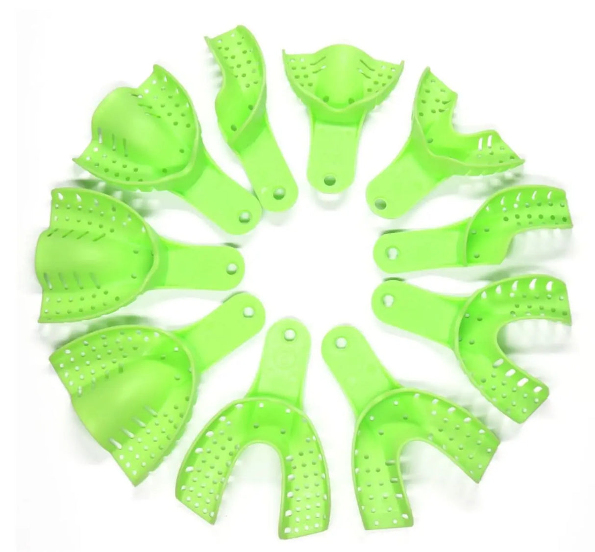 Cotisen Autoclavable impression Plastic tray 13 pcs