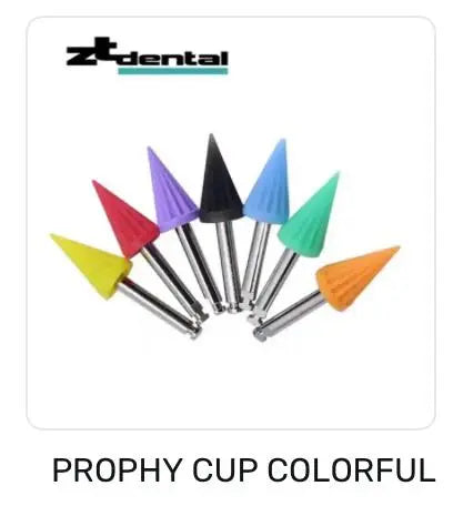 ZT Rubber Cups Colorful 100 PCS