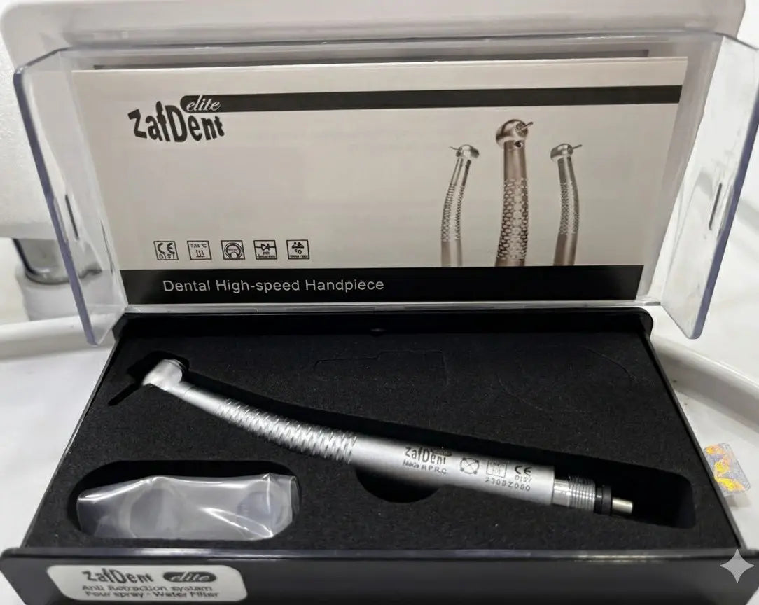 Zafdent Handpiece Elite H.T – Anti-Retraction, Four-Spray High-Speed Handpiece