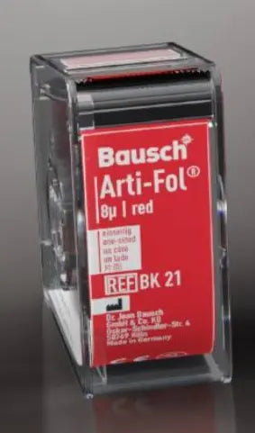 Bausch Arti-fol articulating foil 8 micron  20M With plastic dispenser