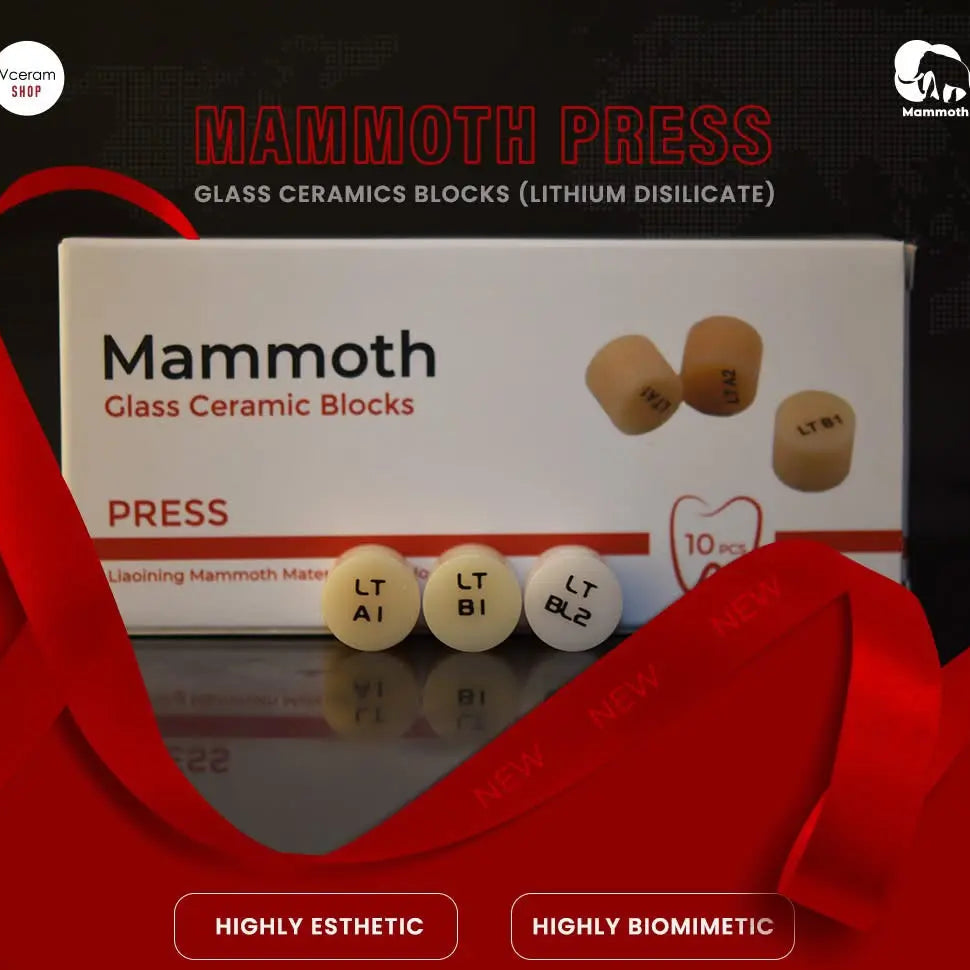 Mammoth Glass Ceramics Blocks Ingot press 10 Pcs/Pack