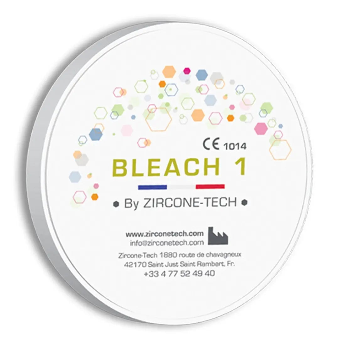 Bleach Zirconia Dick 44%Translucent 1100 À 900 Mpa