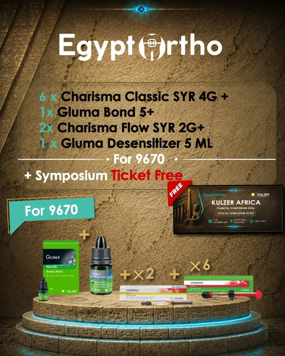 Offer(6 x Charisma Classic syr 4g+1 x  Gluma Bond5+2 x Charisma Flow Syr 2g+1 x Gluma Desensitizer 5ml)Symposium Ticket Free