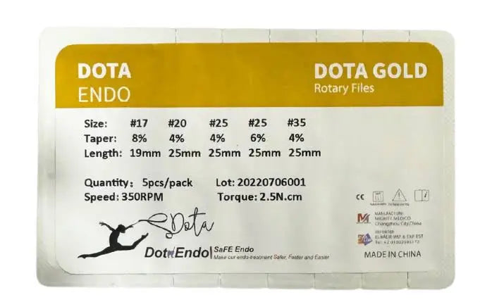 Dota Endo Gold 2 Rotary file Orifice Opener Kit 5 pcs