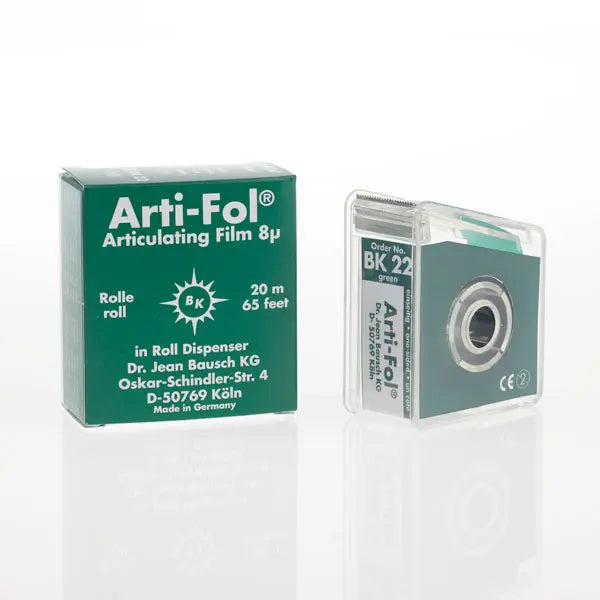 Bausch Arti-fol Occlusion films 8 micron Double side Green Roll
