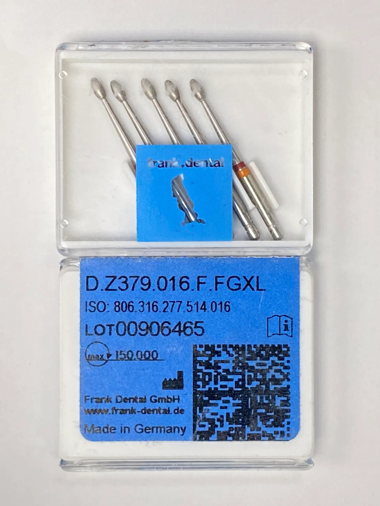 Frank High Speed Diamond burs zirconium - Long football - Fine - 1 pc