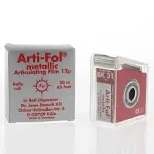 Bausch Arti-fol metallic Occlusal film 12 micron Roll With plastic dispenser