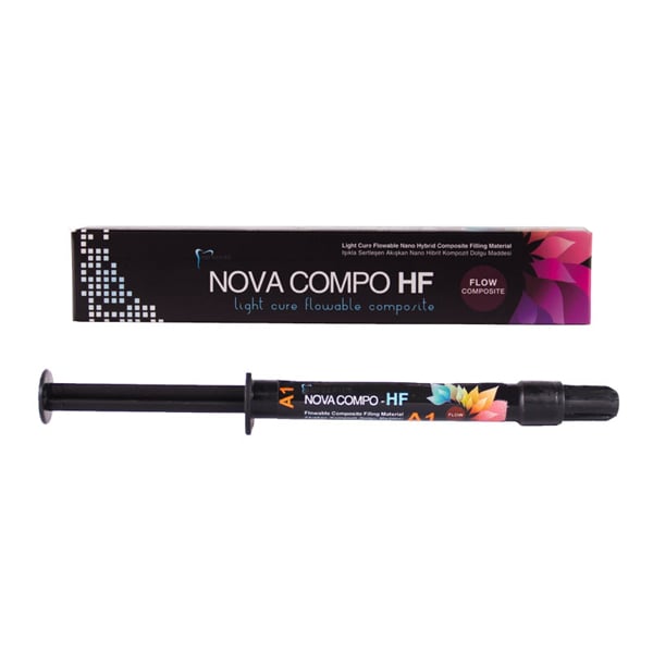 Nova Compo HF Flowable composite Light-Curing   2 syringes x 2g