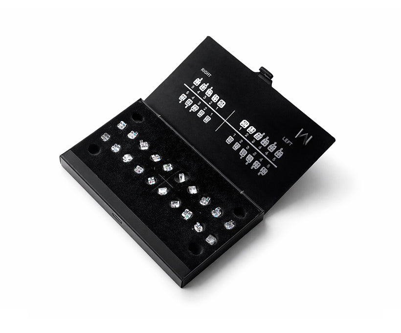 Matt Ortho Crystal Ceramic Monocrystalline Bracket Kit